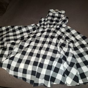 Black & White Plaid Dress